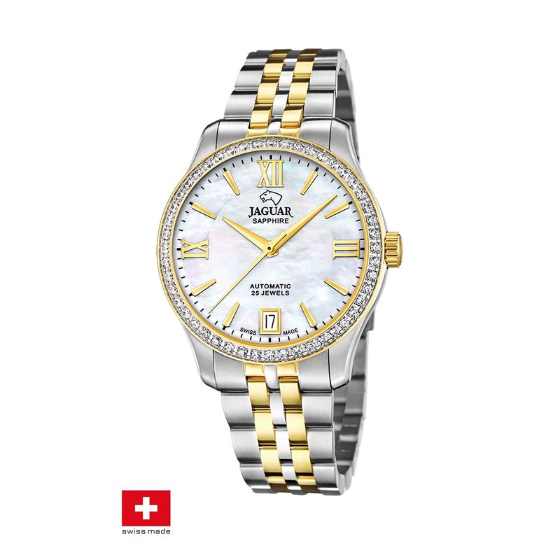 JAGUAR - Reloj J998/1 Jaguar Swiss Blanco Mujer Automático