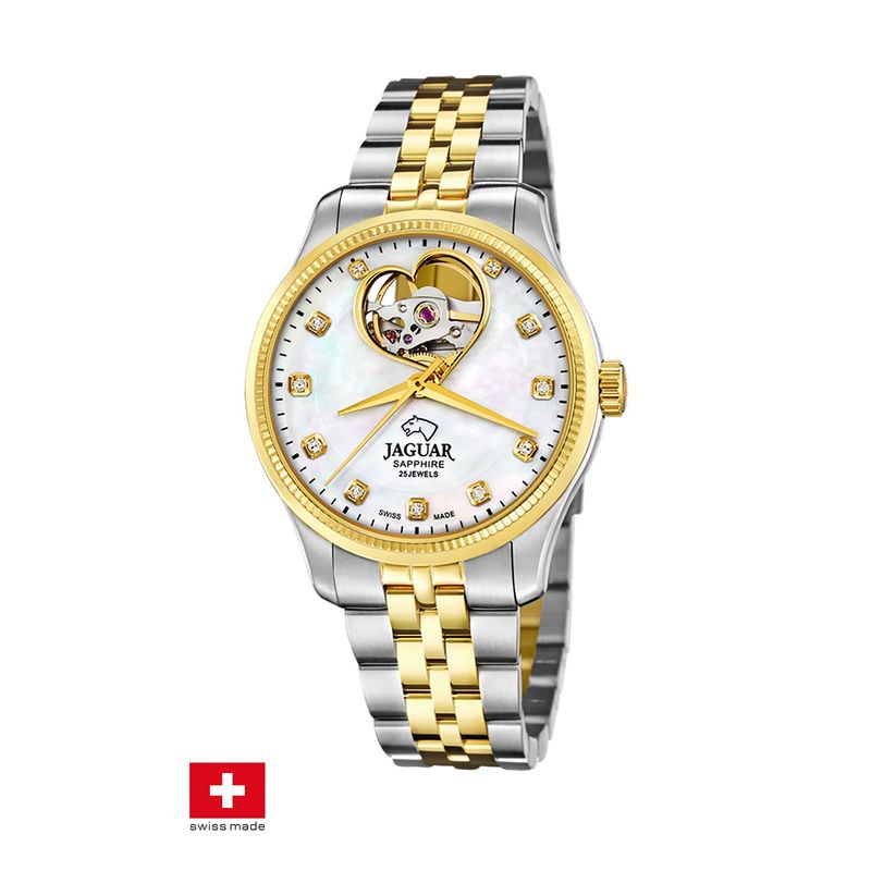 JAGUAR - Reloj J995/1 Jaguar Swiss Blanco Mujer Automático