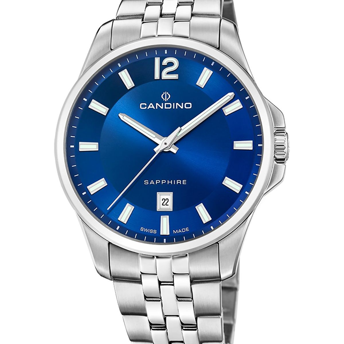 CANDINO - Reloj C4764/2 Candino Swiss Azul Hombre Couples Classic