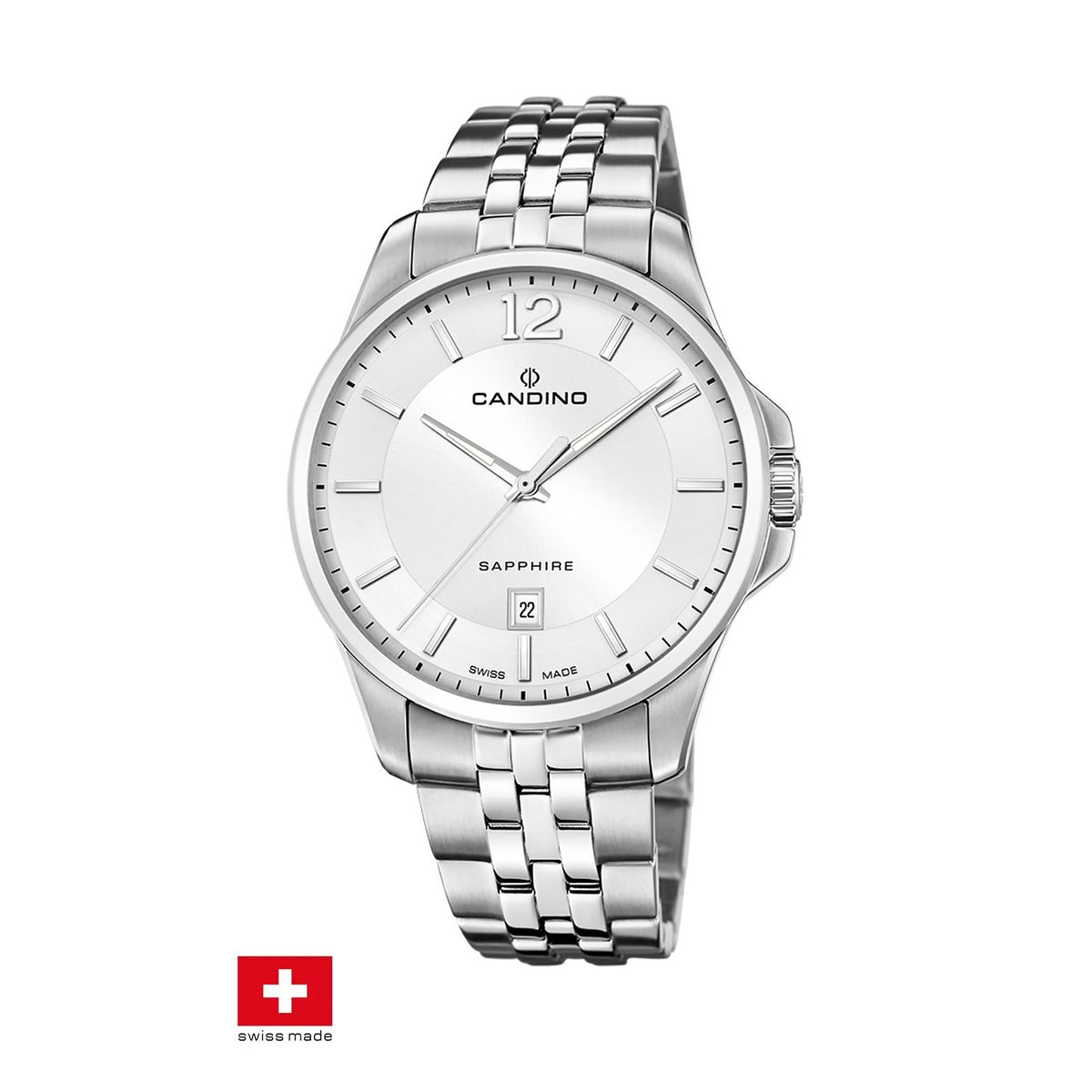 CANDINO - Reloj C4762/1 Candino Swiss Plateado Hombre Couples Classic