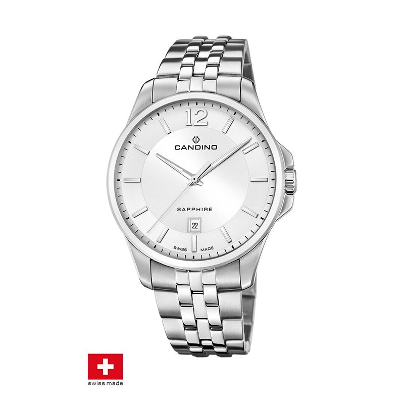 CANDINO - Reloj C4762/1 Candino Swiss Plateado Hombre Couples Classic
