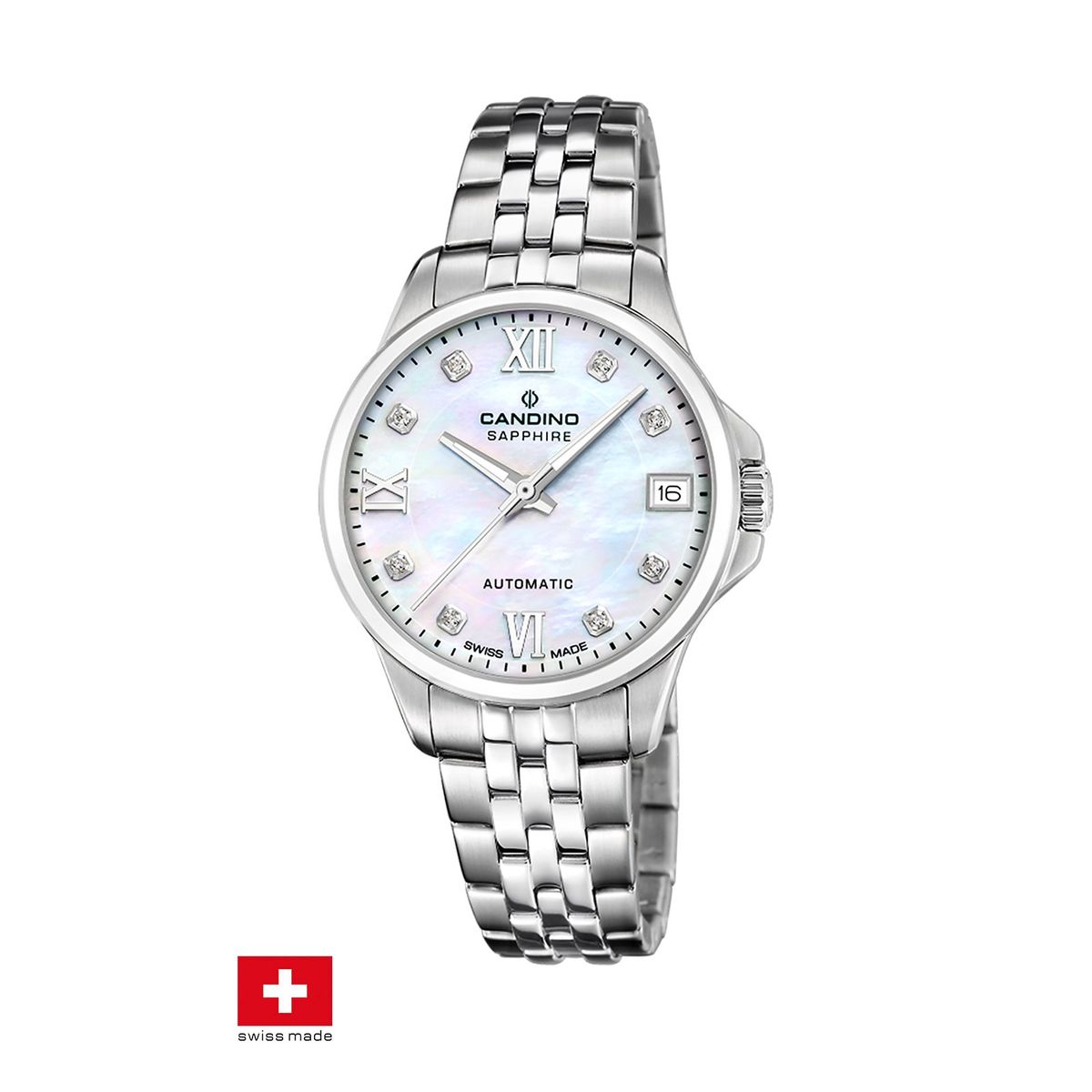 CANDINO - Reloj C4770/1 Candino Swiss Blanco Mujer Automático