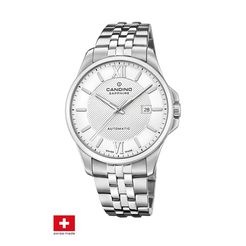 CANDINO - Reloj C4768/1 Candino Swiss Plateado Hombre Autom?tico