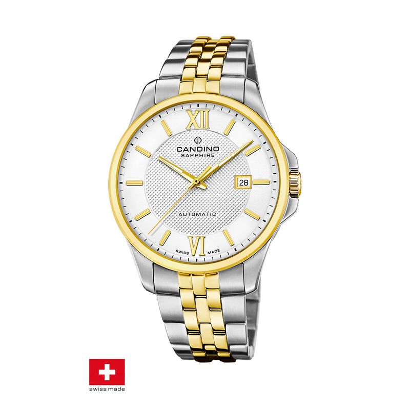 CANDINO - Reloj C4769/1 Candino Swiss Blanco Hombre Automático