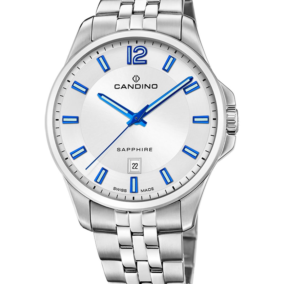 CANDINO - Reloj C4764/1 Candino Swiss Plateado Hombre Couples Classic