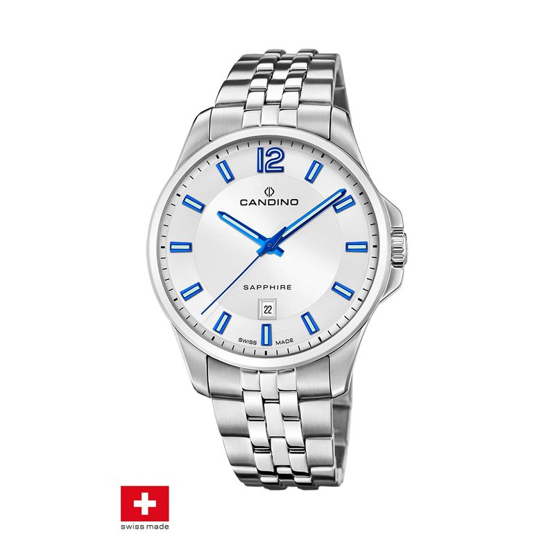 CANDINO - Reloj C4764/1 Candino Swiss Plateado Hombre Couples Classic