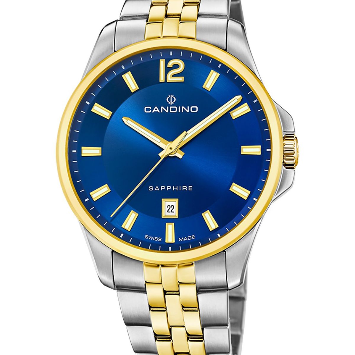 CANDINO - Reloj C4765/2 Candino Swiss Azul Hombre Couples Classic