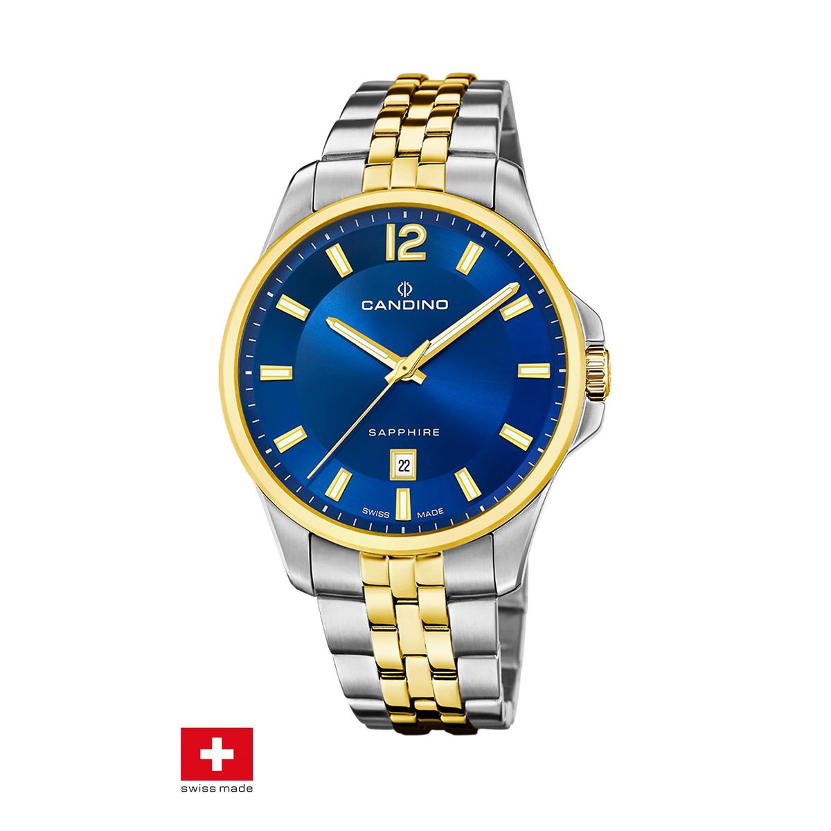 CANDINO - Reloj C4765/2 Candino Swiss Azul Hombre Couples Classic