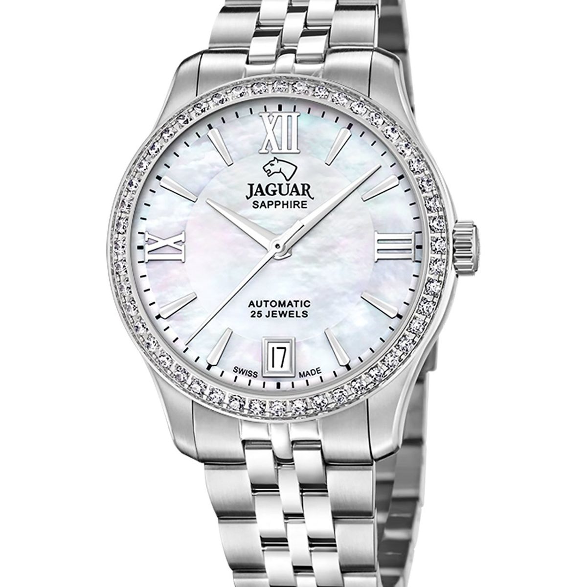 JAGUAR - Reloj J997/1 Jaguar Swiss Blanco Mujer Automático