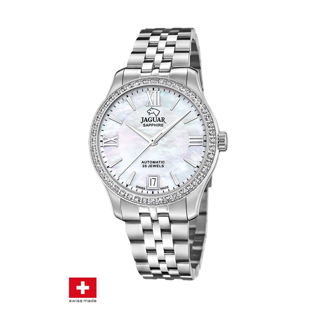 JAGUAR - Reloj J997/1 Jaguar Swiss Blanco Mujer Automático
