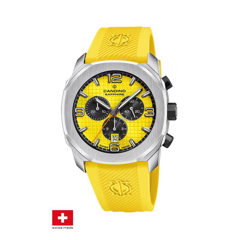 CANDINO - Reloj C4774/1 Candino Swiss Amarillo Hombre Couple Sport