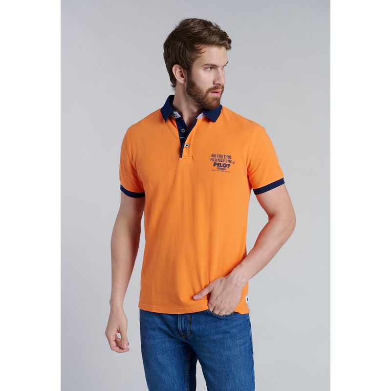 FEROUCH - Polera Polo Denver Naranjo Ferouch