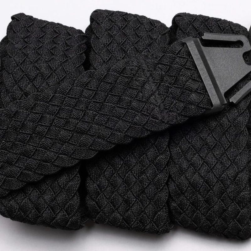 ARCADE BELTS - Futureweave Negro cinturón elasticado de talla ajustable