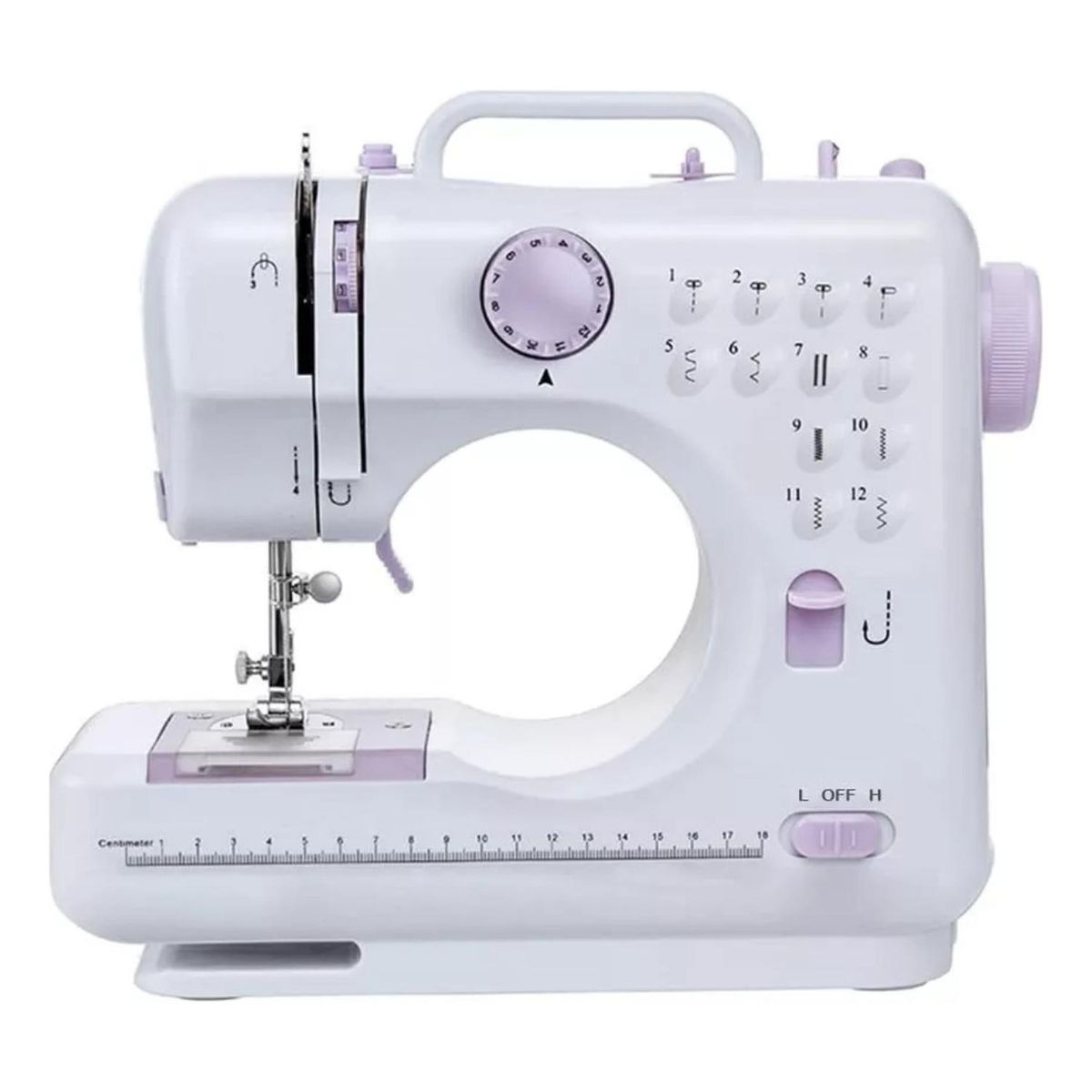 IMPORTCLICK - Máquina Coser Overlock Portátil Pedal Eléctrica 12 Puntos
