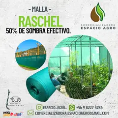 1880 - RASCHEL NEGRA 80% 10 MTS X 4,20 MTS