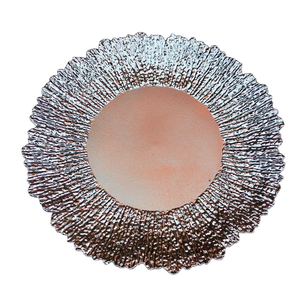 GENERICO - Pack 2 Bandejas & Plato Base Redondo - Plateado