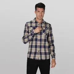 GANGSTER - Camisa ML Franela Rustic Cafe