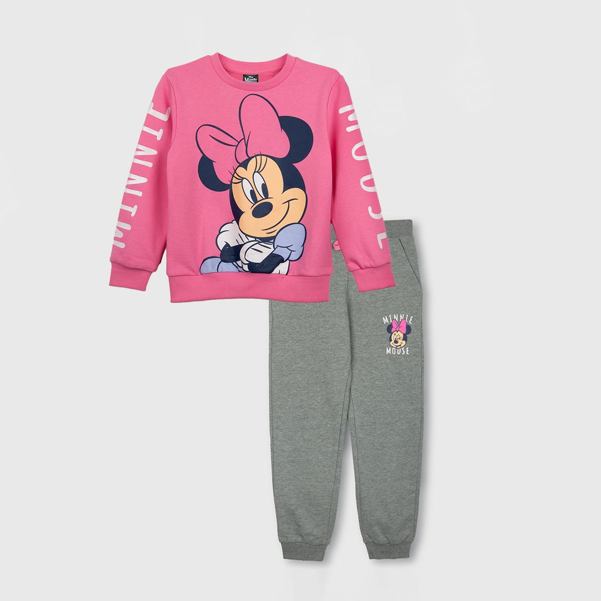 DISNEY - Buzo Niña Minnie Mouse Cara Rosado Disney