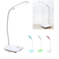 GENERICO - Lampara De Escritorio LED Inalambrica Recargable Touch Blanca