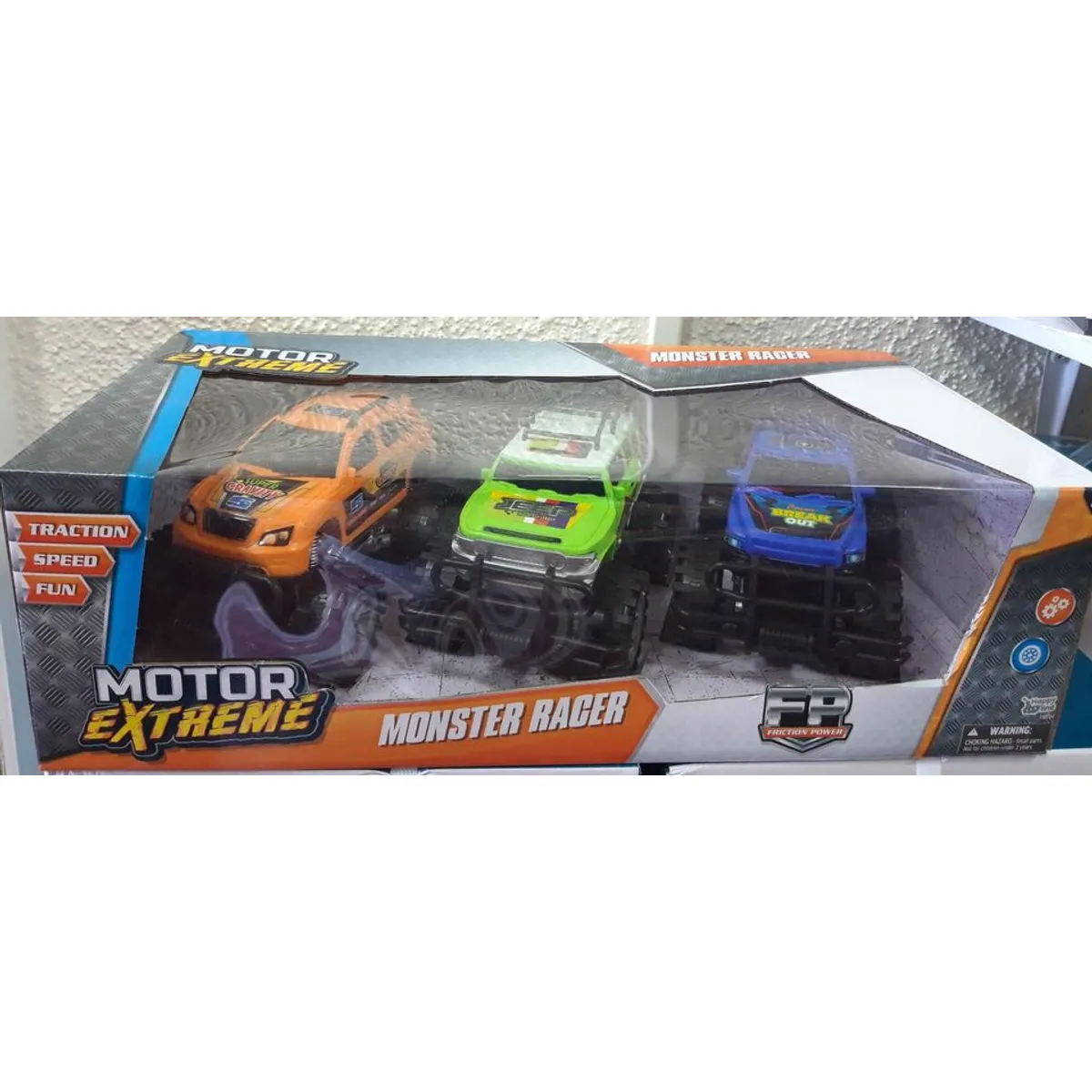 GENERICO - Caja juguete 3 autos 20cm para niños.