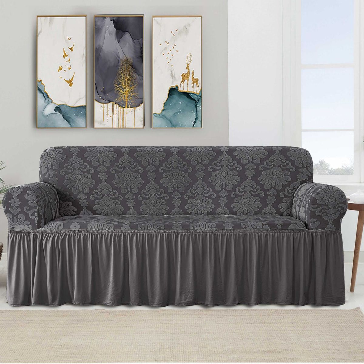 GENERICO - Funda de Sillón 3 cuerpo estilo turco con relieve