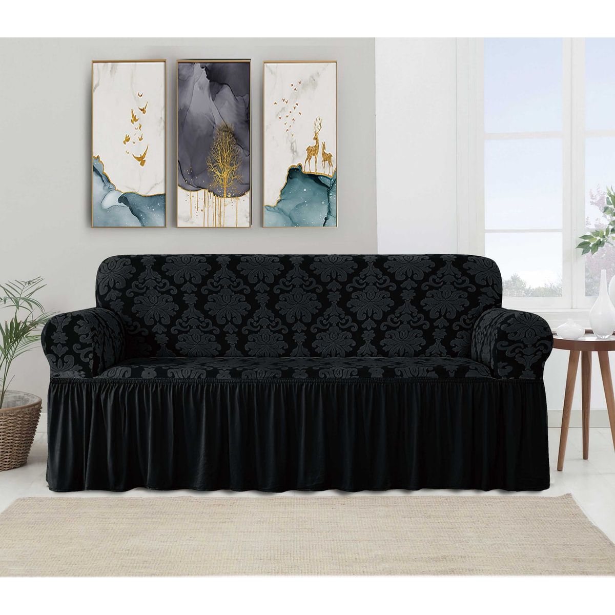 GENERICO - Funda de Sillón 3 cuerpo estilo turco con relieve