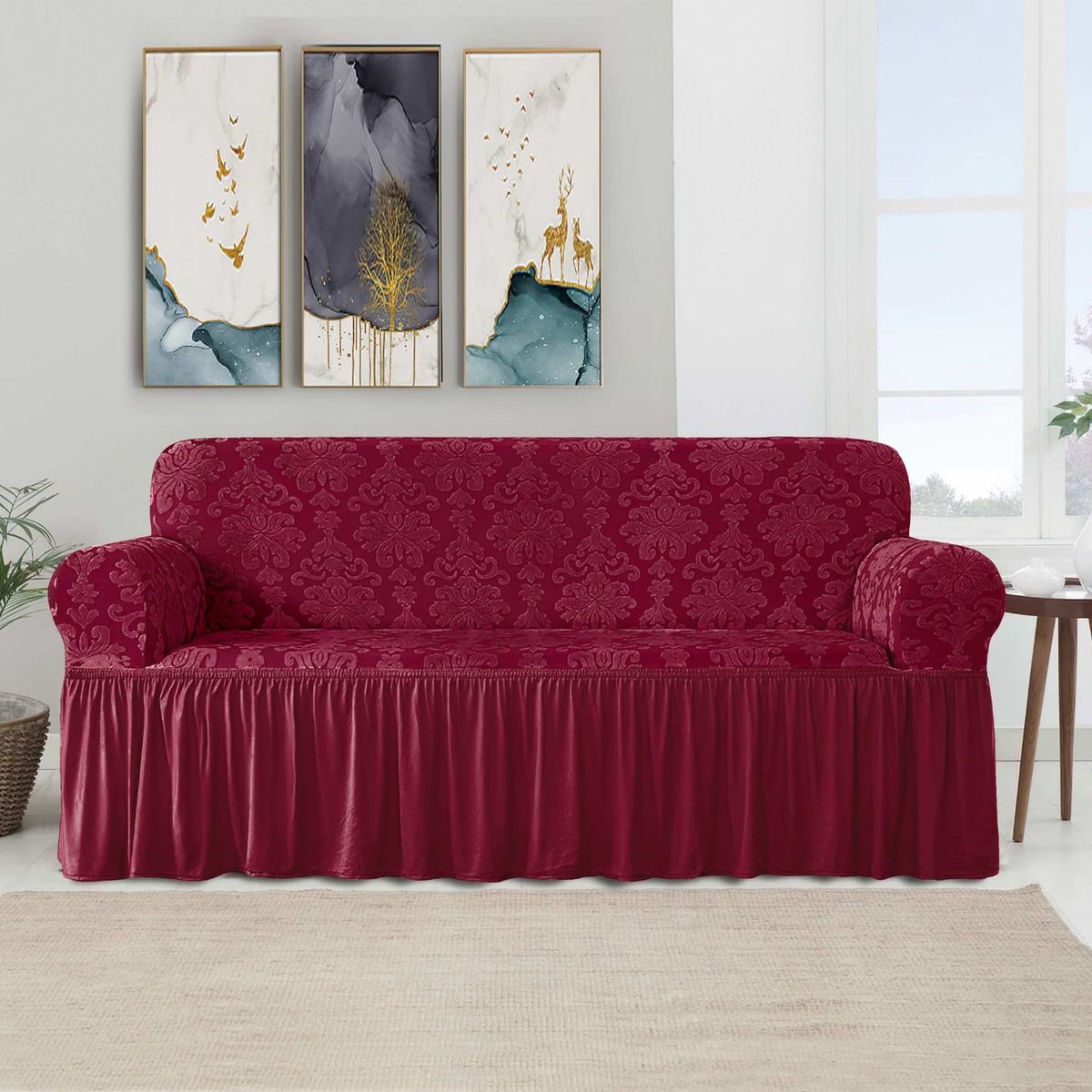 GENERICO - Funda de Sillón 3 cuerpo estilo turco con relieve