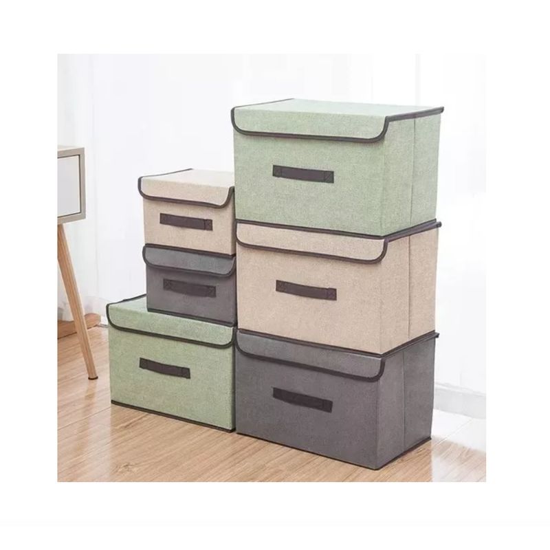 GENERICO - 6 Piezas Cajas Organizadoras Plegables Con Tapa