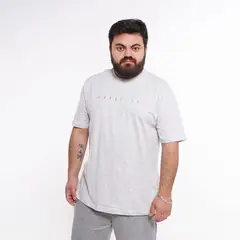 GANGSTER - Plus Polera Mc Básica Intense Gris