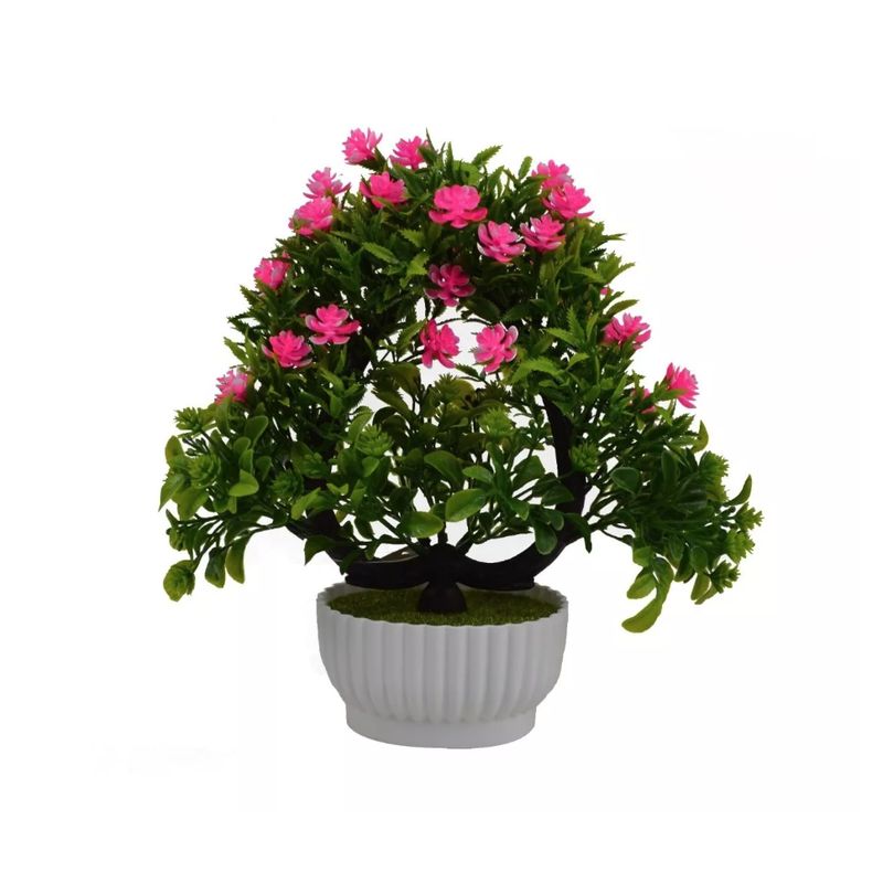 GENERICO - Planta Bonsái Camelia De Espuma Artificial Macetero 25cm