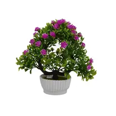 GENERICO - Planta Bonsái Camelia De Espuma Artificial Macetero 25cm
