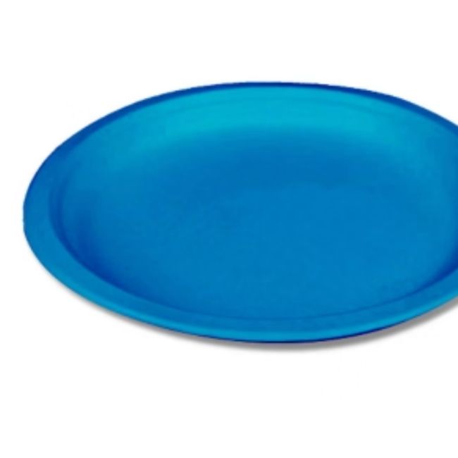 GENERICO - Plato Carton Azul 18*18CM 20 Unidades