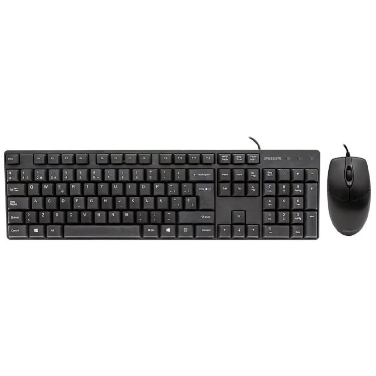 PHILIPS - Kit Teclado Y Mouse Inalámbrico Philips SPT6254 - SC