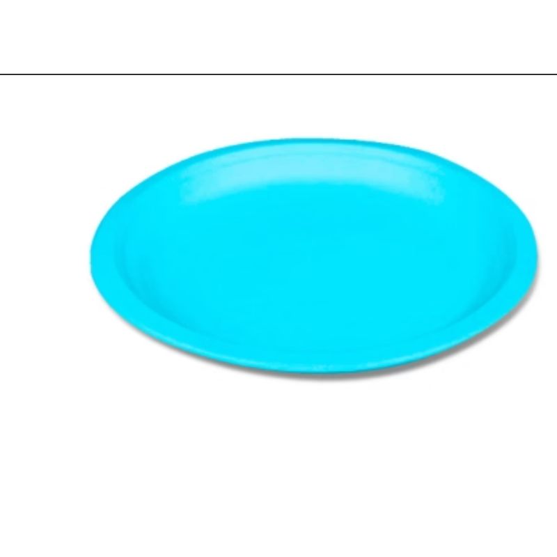 GENERICO - Plato Carton Celeste 18*18CM 20 Unidades