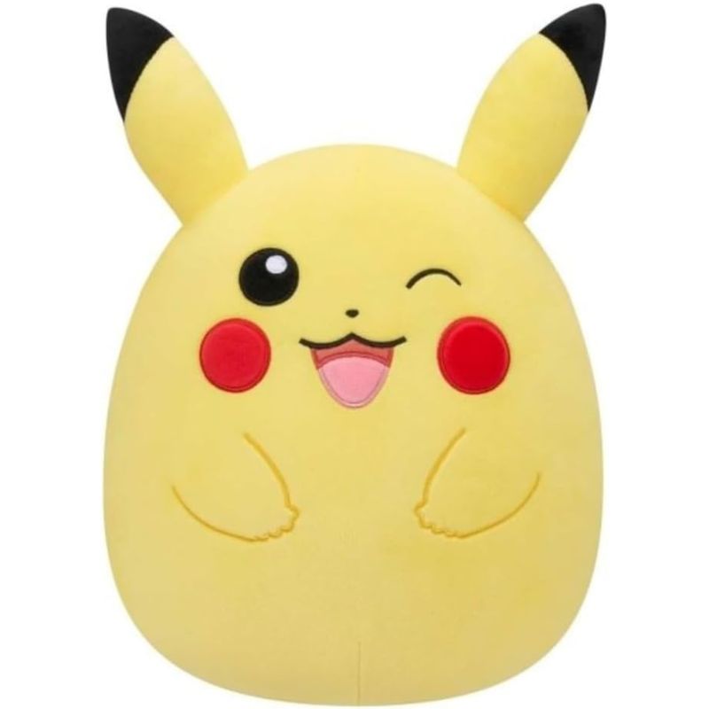 SQUISHMALLOWS - Squishmallows Pokemon Pikachu Guiñando 35 Cm.