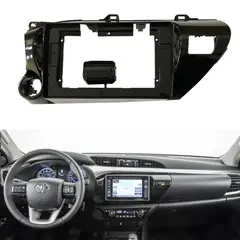 GENERICO - Bisel Adaptador Radio 101pul Toyota Hilux Revo 2016+ Karvas