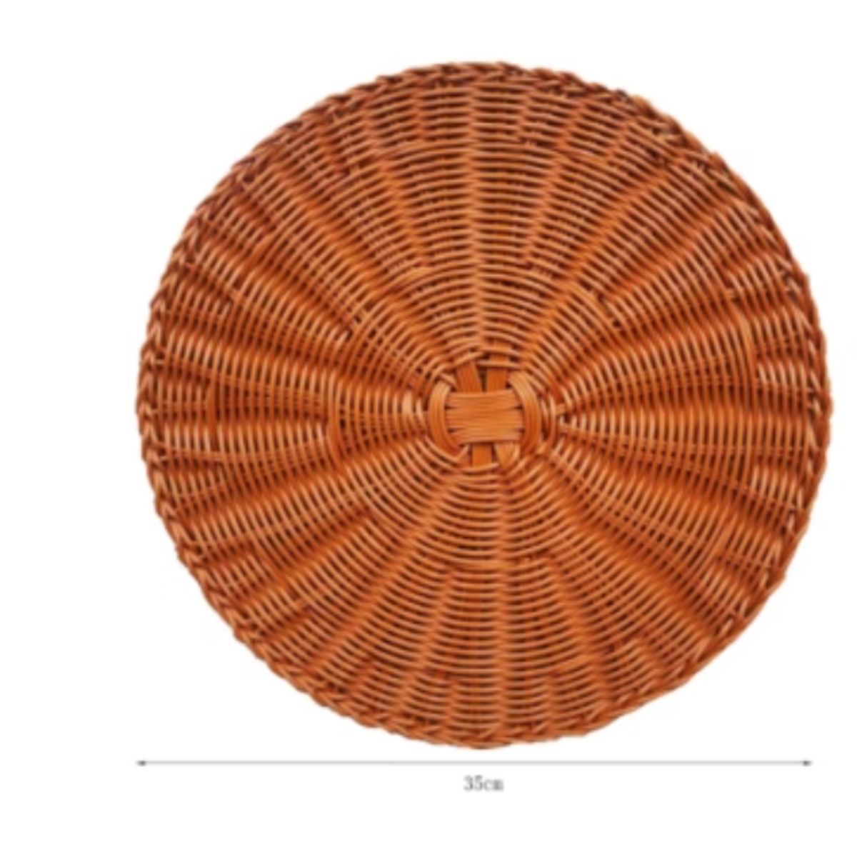 GENERICO - Individual Redondo De Mimbre 35CM