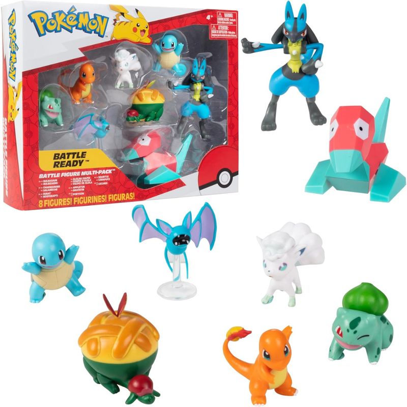 POKEMON - Pokemon Battle Ready Multi-Pack De 8 Figuras
