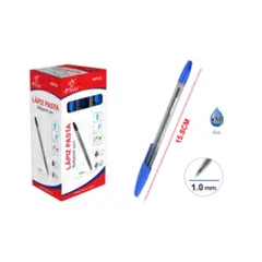 GENERICO - LAPIZ PASTA TINTA COLOR AZUL 1.0MM 50 PCS