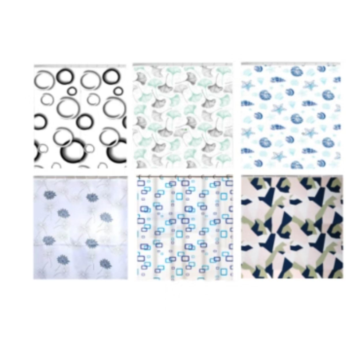 GENERICO - Cortina De Ducha Poliester Con Diseño 180X200CM