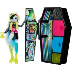 MONSTER HIGH - Frankie stein NEON Casillero Con 19 Sorpresas