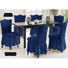 GENERICO - Cubre silla de comedor estilo turco 6 unidades