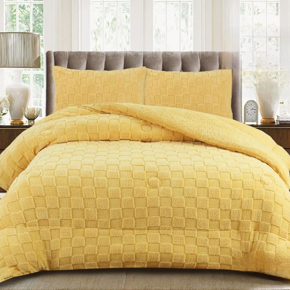 GENERICO - COBERTORES SHERPAS CON CHIPORROS TEXTURIZADOS