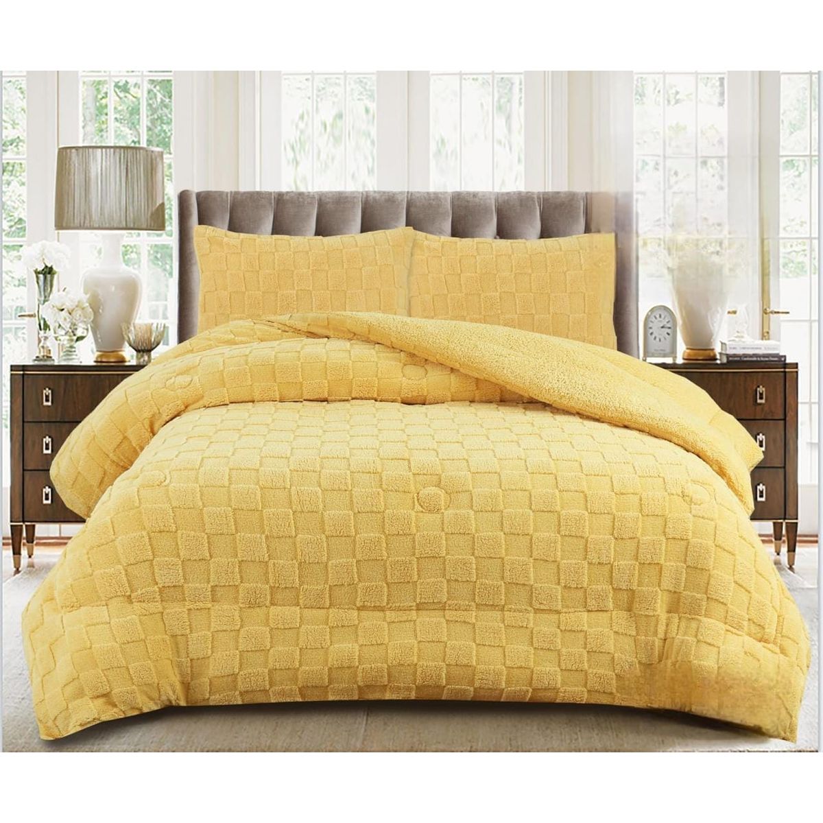 GENERICO - COBERTORES SHERPAS CON CHIPORROS TEXTURIZADOS