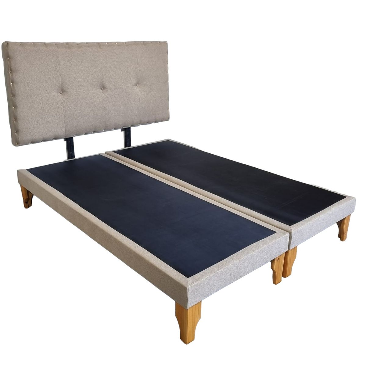 DISEÑOS VALESTRINI - CAMA EUROPEA KING LINO BEIGE