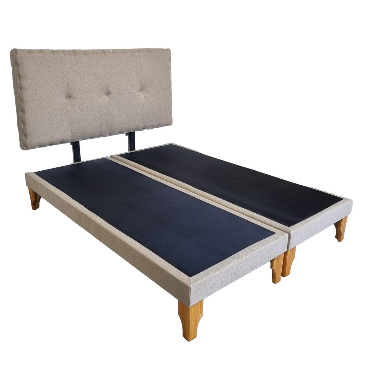 DISEÑOS VALESTRINI - CAMA EUROPEA KING LINO BEIGE