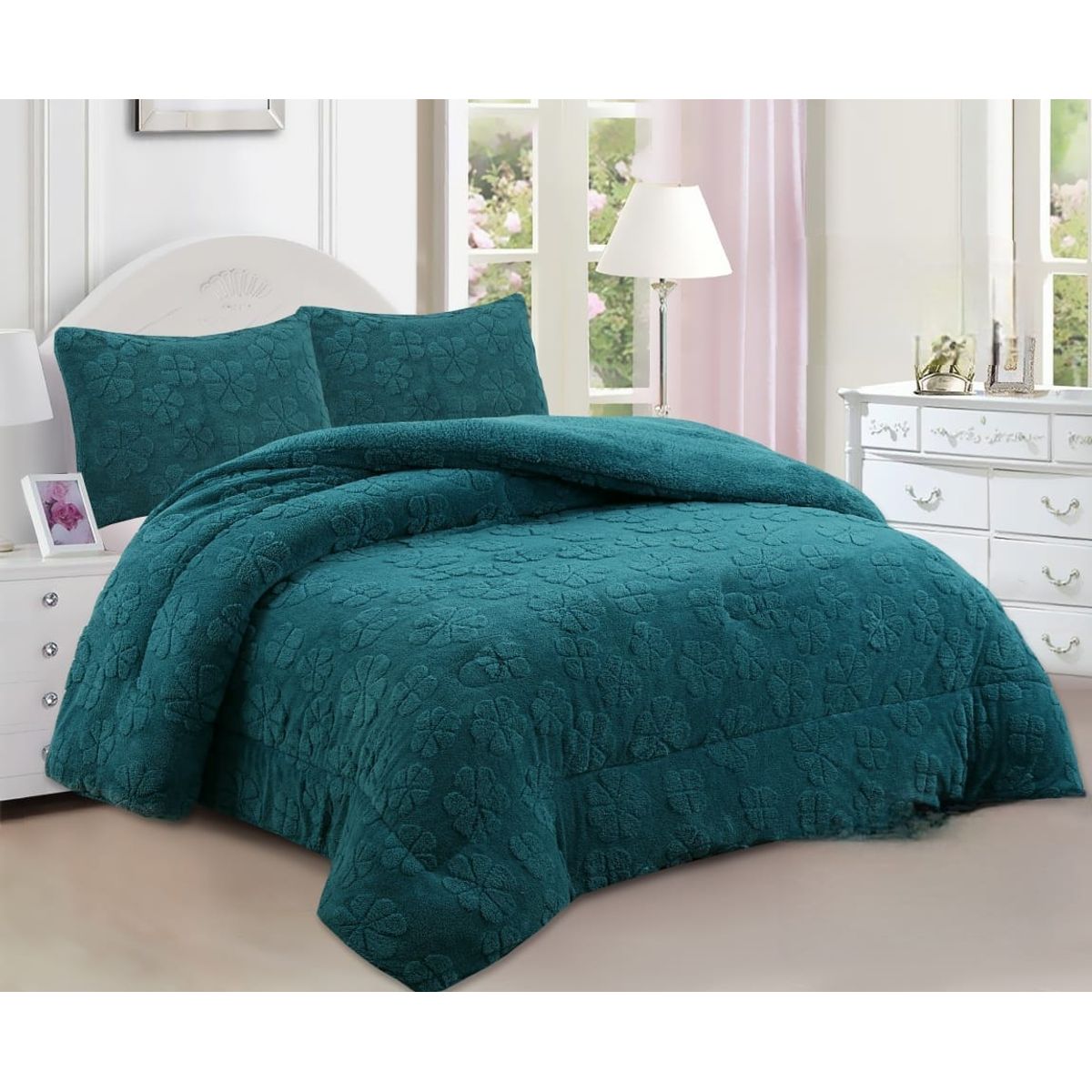 GENERICO - COBERTORES SHERPAS CON CHIPORROS TEXTURIZADOS