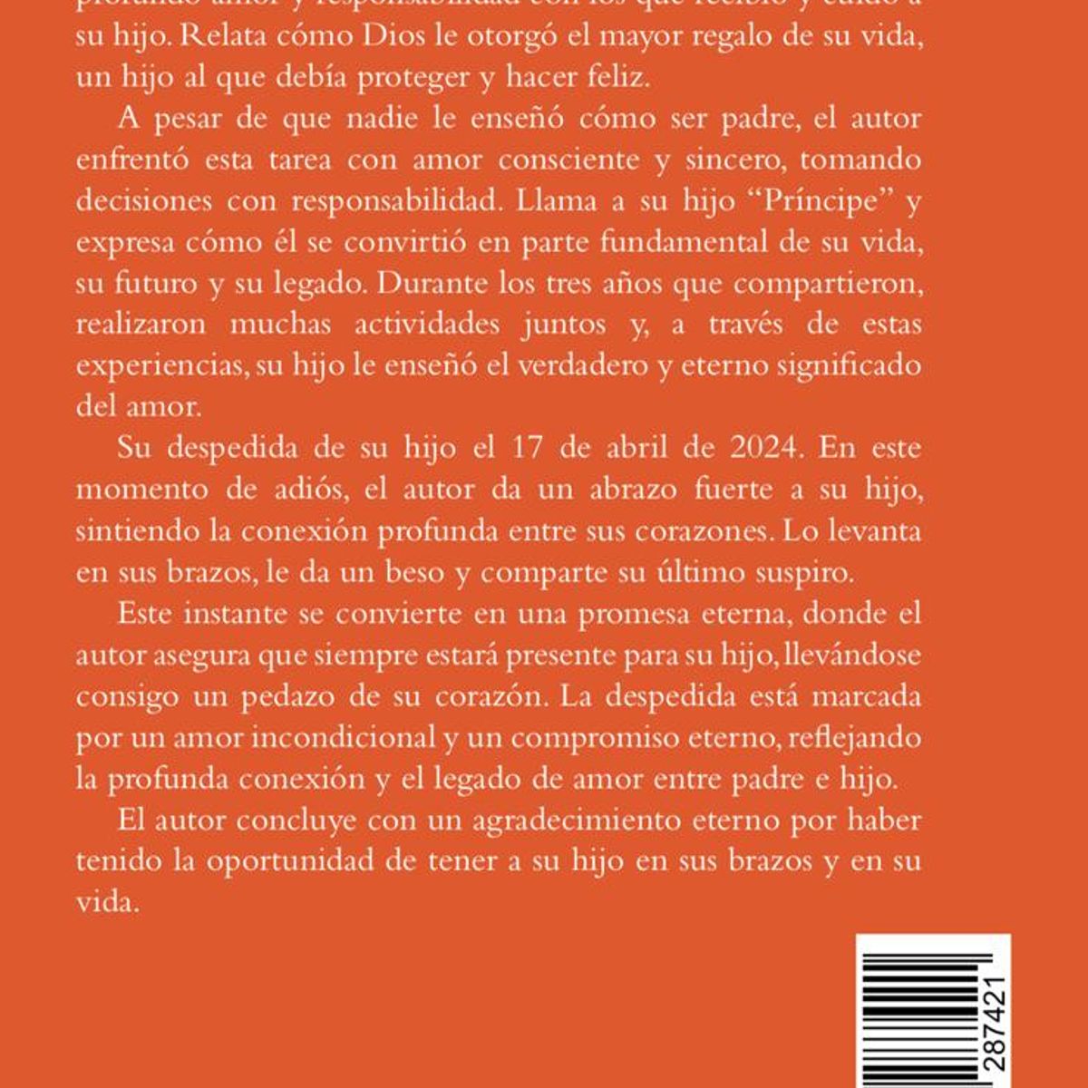 GENERICO - Libro Amor de Padre el Mejor Regalo de la Vida autor Juan Carlos Castillo Monroy