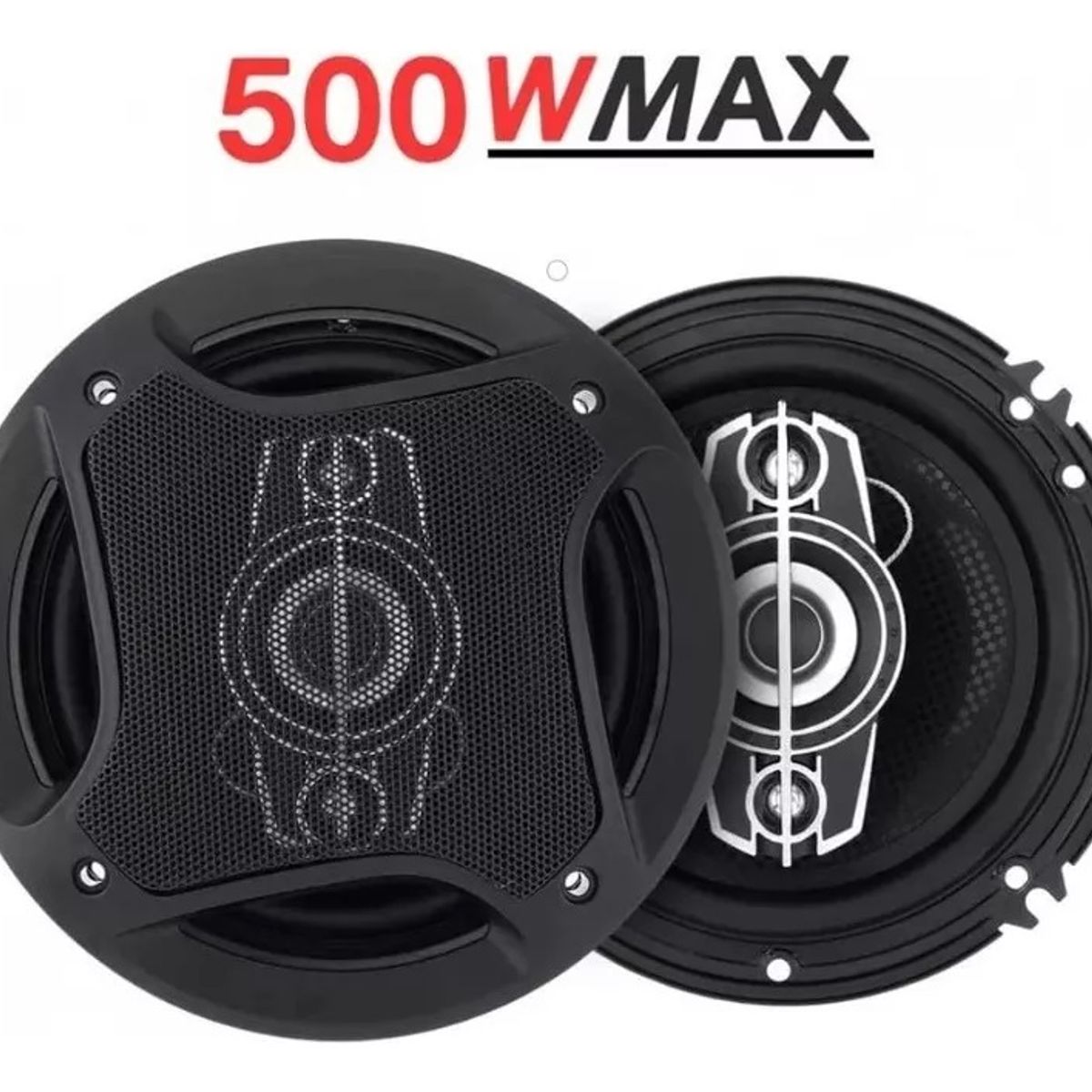 GENERICO - Parlantes de Auto Pcinener TS-1672 500w de Poder Color Negro