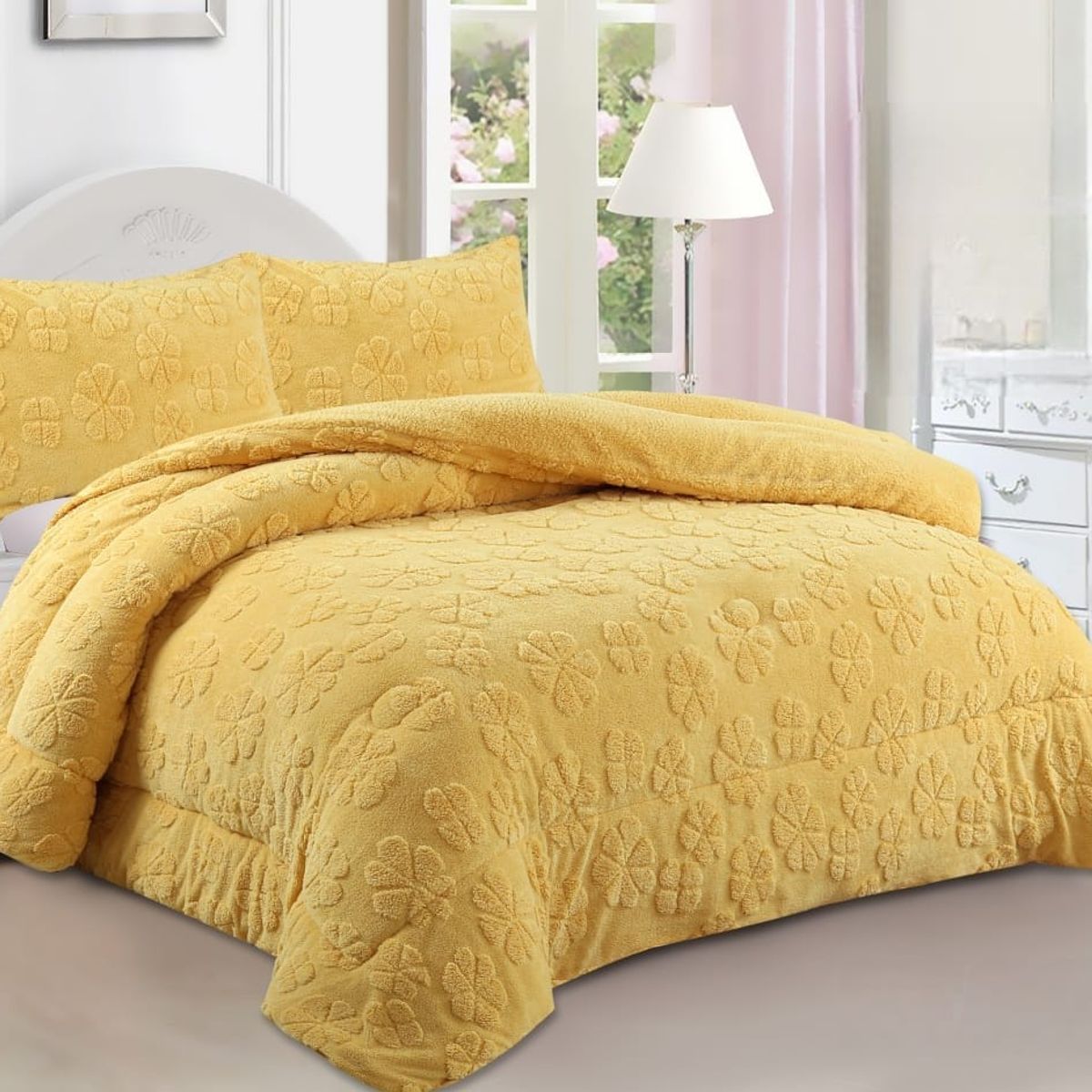 GENERICO - COBERTORES SHERPAS CON CHIPORROS TEXTURIZADOS